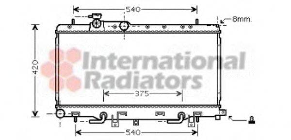 VAN WEZEL 51002051 Радіатор, охолодження двигуна