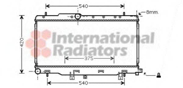 VAN WEZEL 51002057 Радіатор, охолодження двигуна