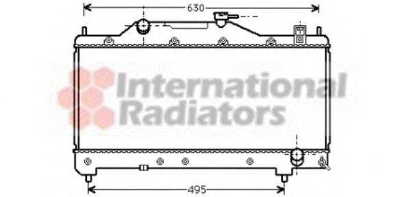 VAN WEZEL 53002283 Радіатор, охолодження двигуна