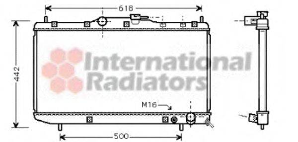 VAN WEZEL 53002320 Радіатор, охолодження двигуна