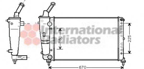 VAN WEZEL 73002081 Радіатор, охолодження двигуна