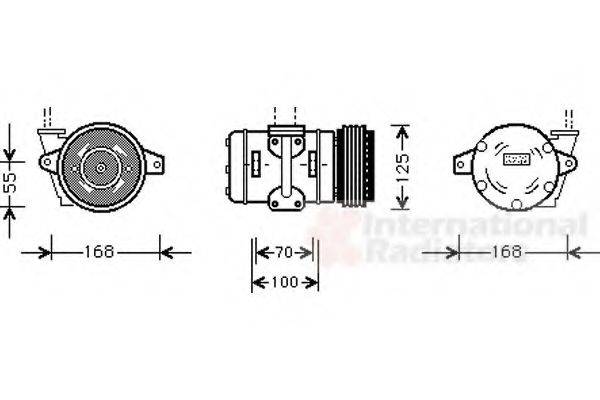 VAN WEZEL 7400K036 Компресор, кондиціонер