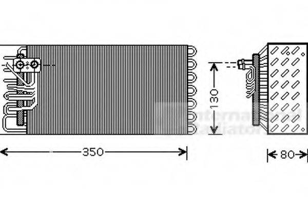 VAN WEZEL 7400V039 Випарник, кондиціонер