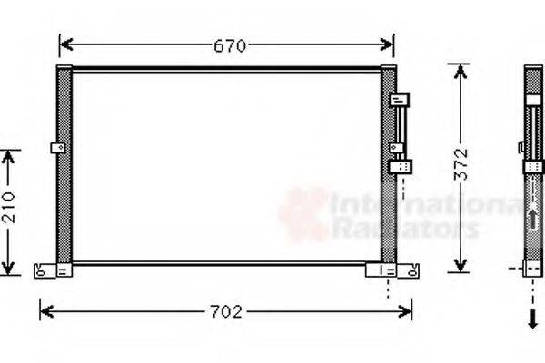 VAN WEZEL 77005032 Конденсатор, кондиціонер