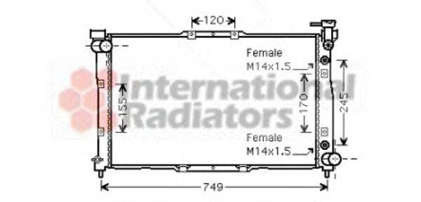 VAN WEZEL 83002040 Радіатор, охолодження двигуна