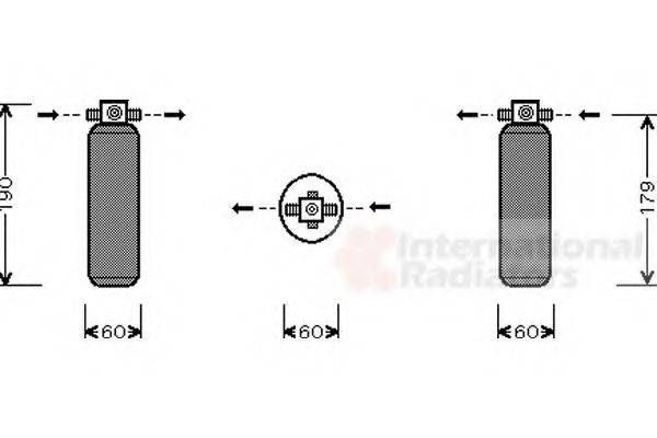 VAN WEZEL 8300D028 Осушувач, кондиціонер