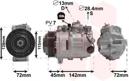 VAN WEZEL 3000K635 Компресор, кондиціонер