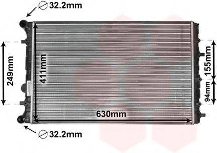 VAN WEZEL 58002347 Радіатор, охолодження двигуна