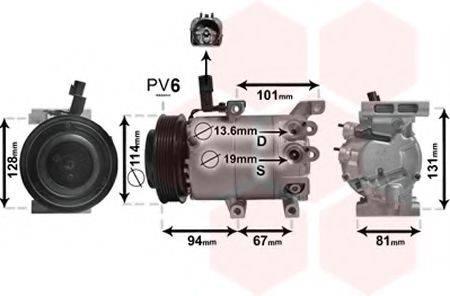 VAN WEZEL 8300K223 Компресор, кондиціонер