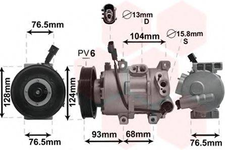 VAN WEZEL 8300K242 Компресор, кондиціонер