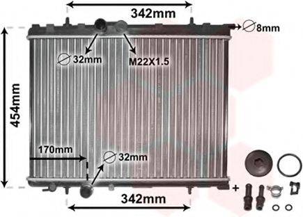 VAN WEZEL 40002189 Радіатор, охолодження двигуна