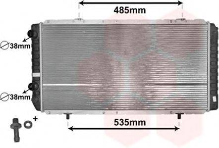 VAN WEZEL 40002268 Радіатор, охолодження двигуна