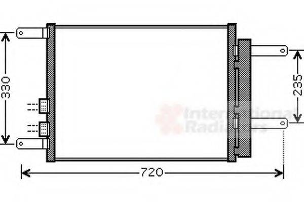 VAN WEZEL 01005111 Конденсатор, кондиціонер