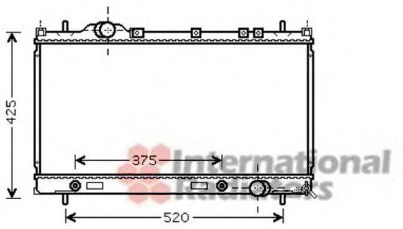 VAN WEZEL 07002086 Радіатор, охолодження двигуна