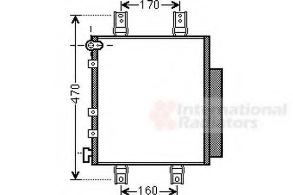 VAN WEZEL 11005063 Конденсатор, кондиціонер