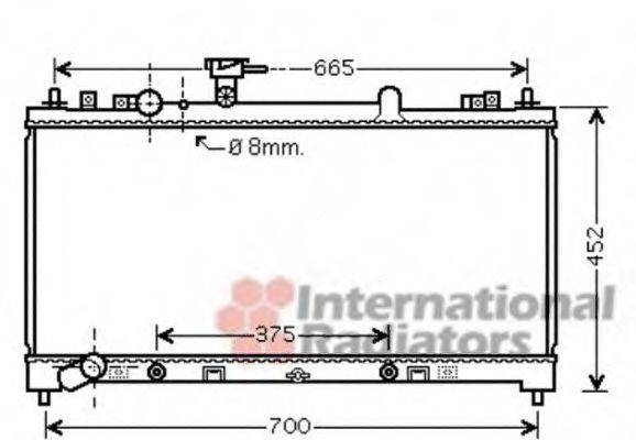 VAN WEZEL 27002220 Радіатор, охолодження двигуна