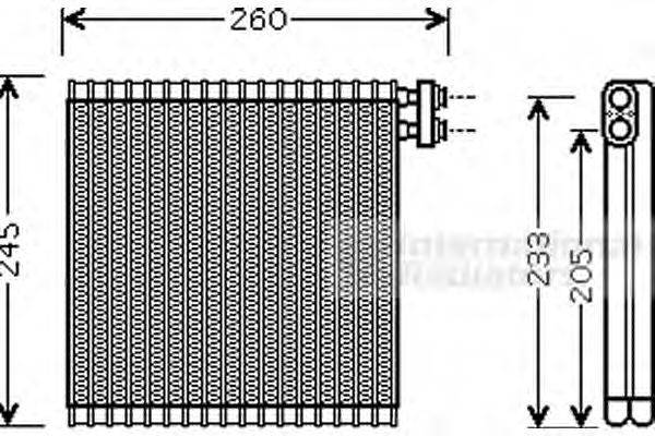 VAN WEZEL 2700V216 Випарник, кондиціонер