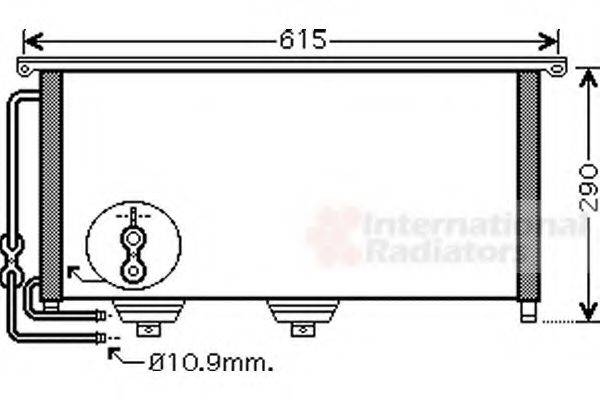 VAN WEZEL 29005007 Конденсатор, кондиціонер