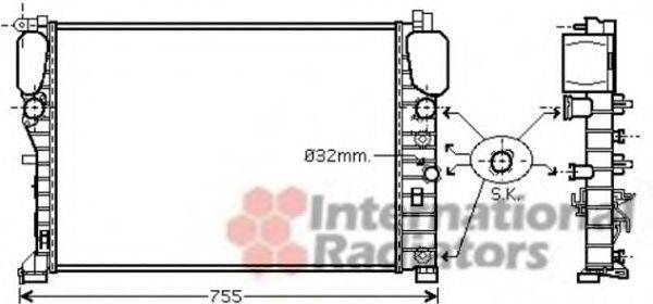 VAN WEZEL 30002449 Радіатор, охолодження двигуна