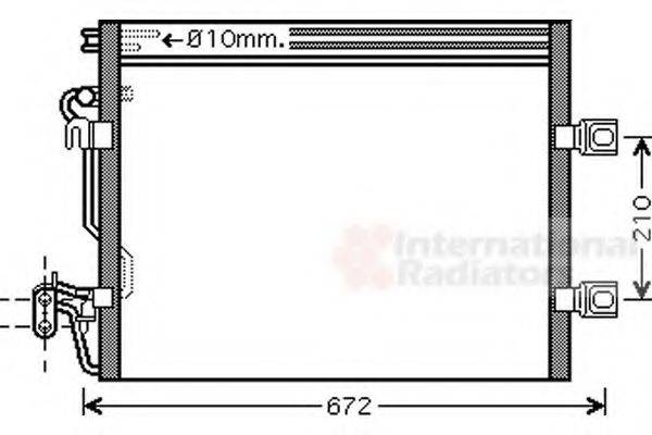 VAN WEZEL 30005392 Конденсатор, кондиціонер