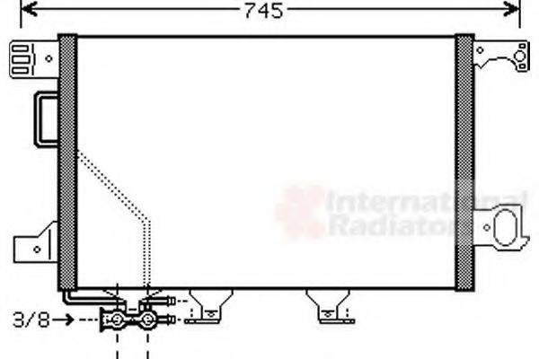 VAN WEZEL 30005435 Конденсатор, кондиціонер