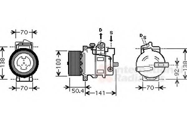 VAN WEZEL 3000K431 Компресор, кондиціонер