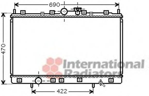 VAN WEZEL 32002208 Радіатор, охолодження двигуна