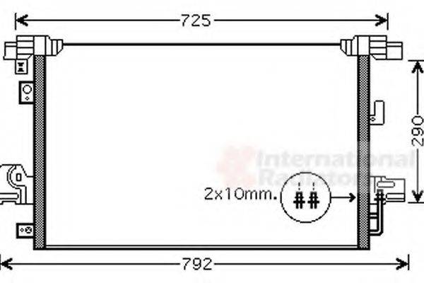 VAN WEZEL 32005210 Конденсатор, кондиціонер