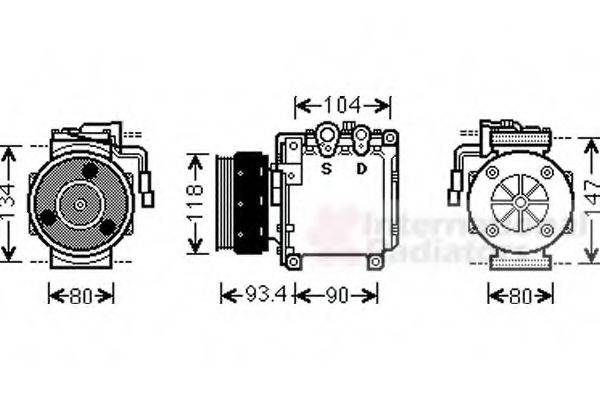 VAN WEZEL 3200K212 Компресор, кондиціонер