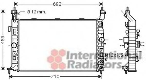 VAN WEZEL 37002431 Радіатор, охолодження двигуна