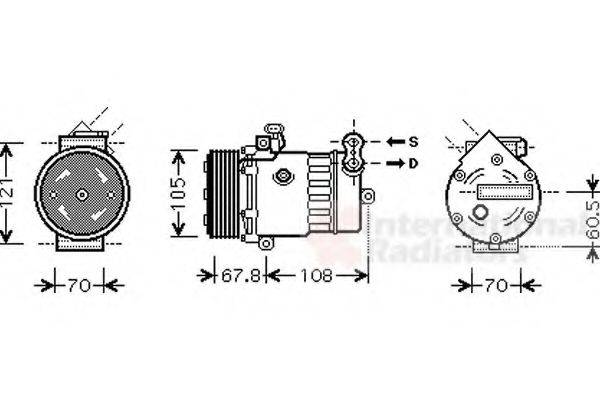 VAN WEZEL 3700K477 Компресор, кондиціонер