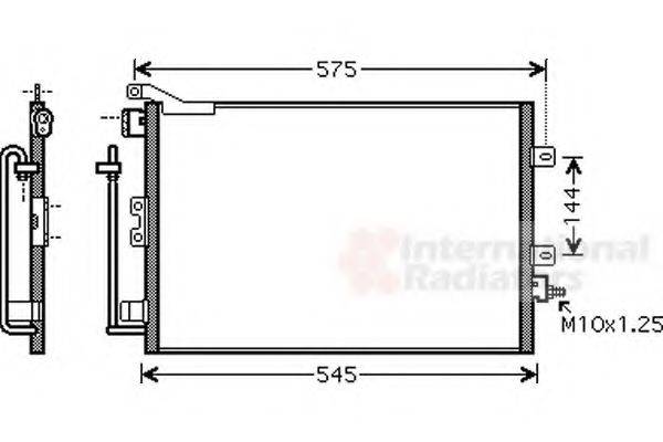 VAN WEZEL 43005417 Конденсатор, кондиціонер