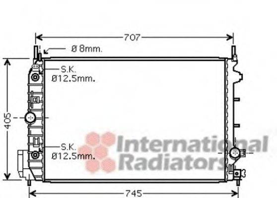 VAN WEZEL 47002064 Радіатор, охолодження двигуна