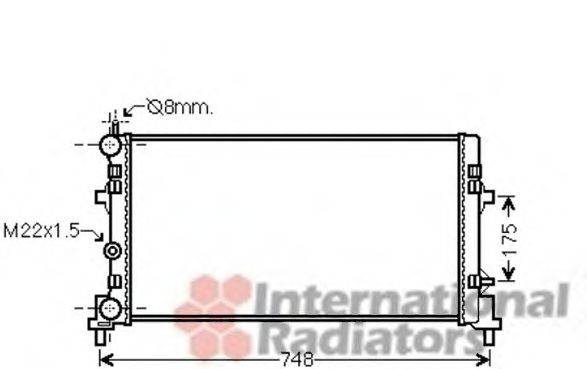 VAN WEZEL 49002037 Радіатор, охолодження двигуна