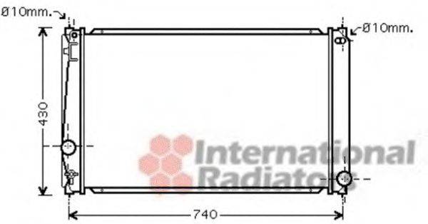 VAN WEZEL 53002418 Радіатор, охолодження двигуна