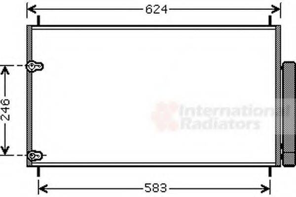 VAN WEZEL 53005405 Конденсатор, кондиціонер