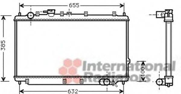 VAN WEZEL 83002114 Радіатор, охолодження двигуна