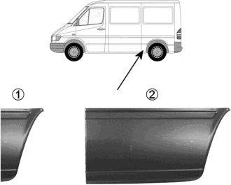 VAN WEZEL 3075140 Боковина