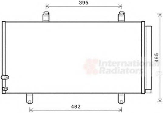 VAN WEZEL 53005696 Конденсатор, кондиціонер