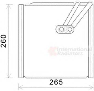 VAN WEZEL 8200V406 Випарник, кондиціонер