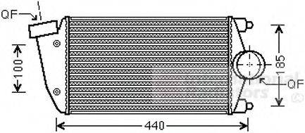 VAN WEZEL 74004069 Інтеркулер