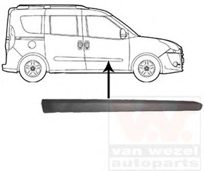 VAN WEZEL 1638424 Облицювання / захисна накладка, двері