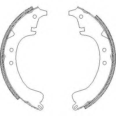 WOKING Z402800 Комплект гальмівних колодок