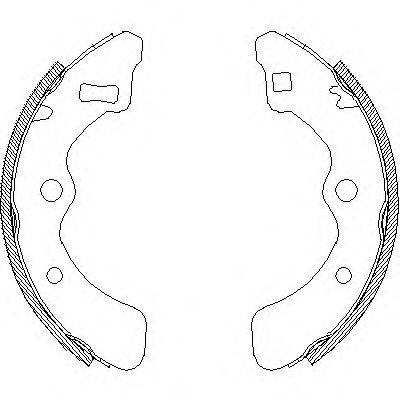 WOKING Z406100 Комплект гальмівних колодок