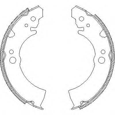 WOKING Z406600 Комплект гальмівних колодок