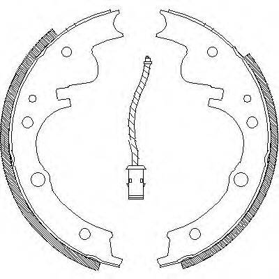 WOKING Z410401 Комплект гальмівних колодок