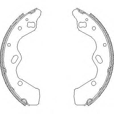 WOKING Z411000 Комплект гальмівних колодок