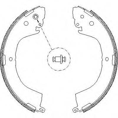 WOKING Z411900 Комплект гальмівних колодок