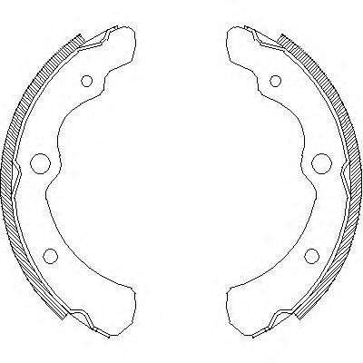 WOKING Z416500 Комплект гальмівних колодок