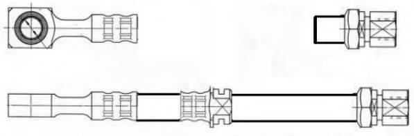 WOKING G190050 Гальмівний шланг